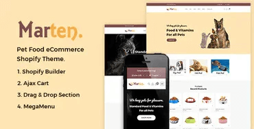 Marten - Pet Food Shopify Theme