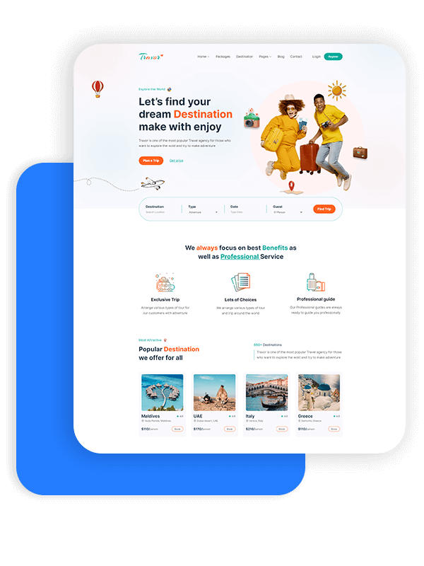 Travor - Tourism Website Template