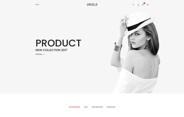 Uniqlo - Minimalist Shopify Theme