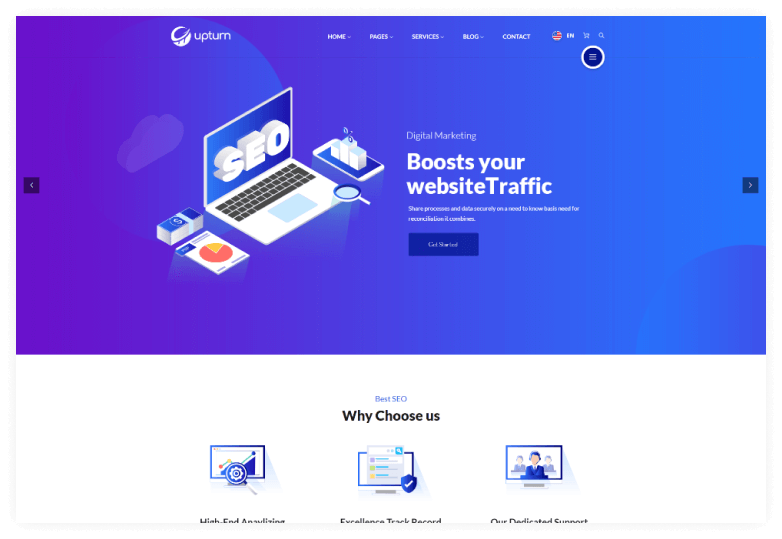 Upturn - SEO And Digital Marketing Agency Html Template