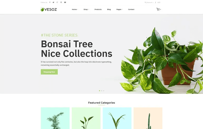 Vesoz - Plants And Nursery Shopify Theme