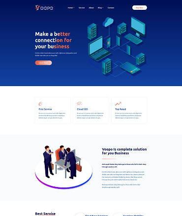Voopo VOIP Service React Template