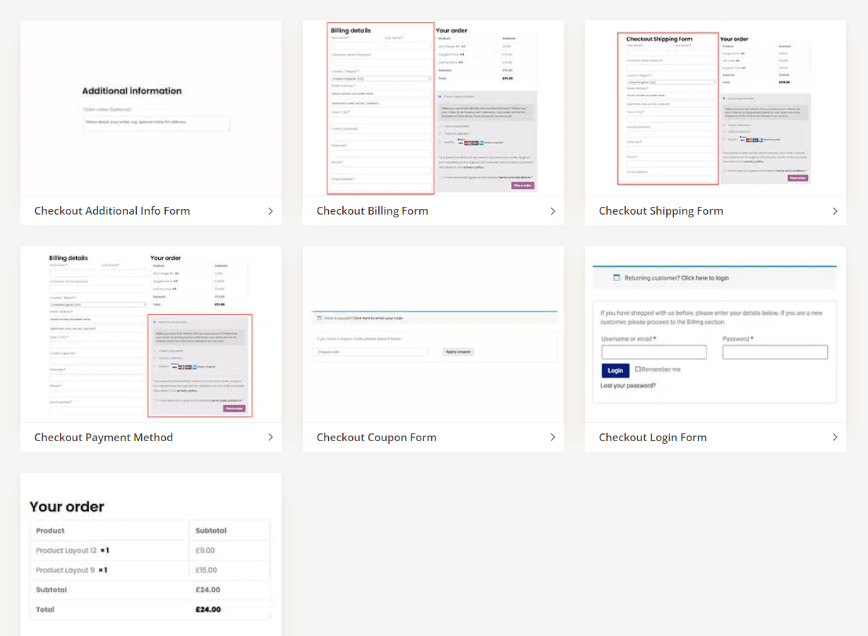 WooLentor - Checkout Page Widgets