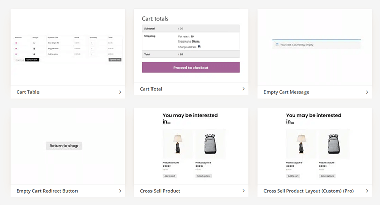 WooLentor - Cart Page Widgets