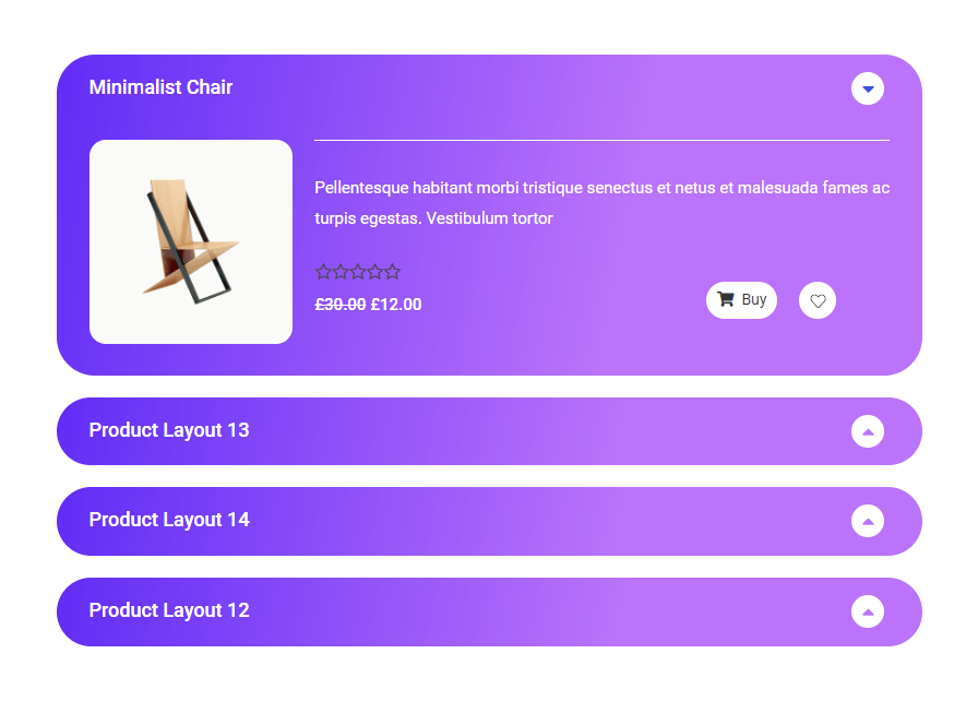 WooLentor - Product Accordion Listing