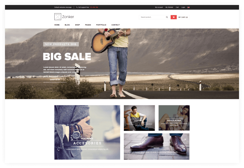 Zonker - Fashion eCommerce Bootstrap 4 Template