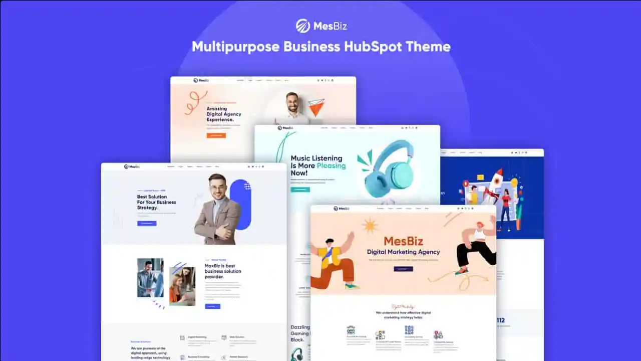 Mesbiz Pro - Multipurpose Business Theme for HubSpot